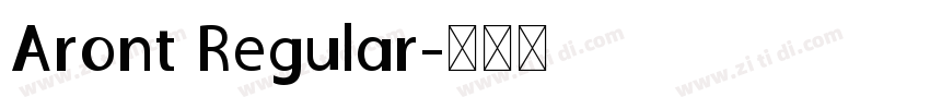 Aront Regular字体转换